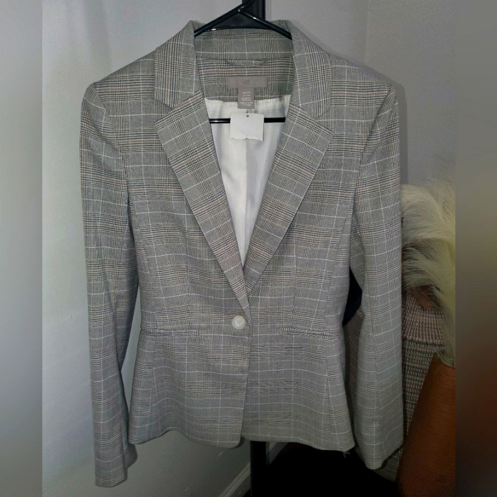 H&M Plaid Blazer